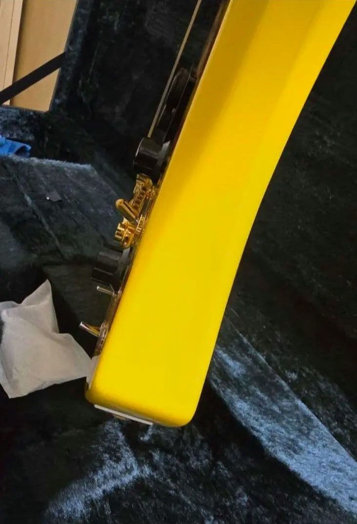 hide ギター イエローハート Burny　MG-165HY 未使用に近い