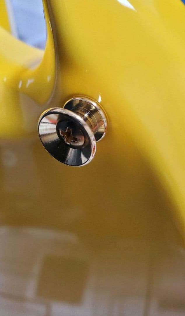 hide ギター イエローハート Burny　MG-165HY 未使用に近い