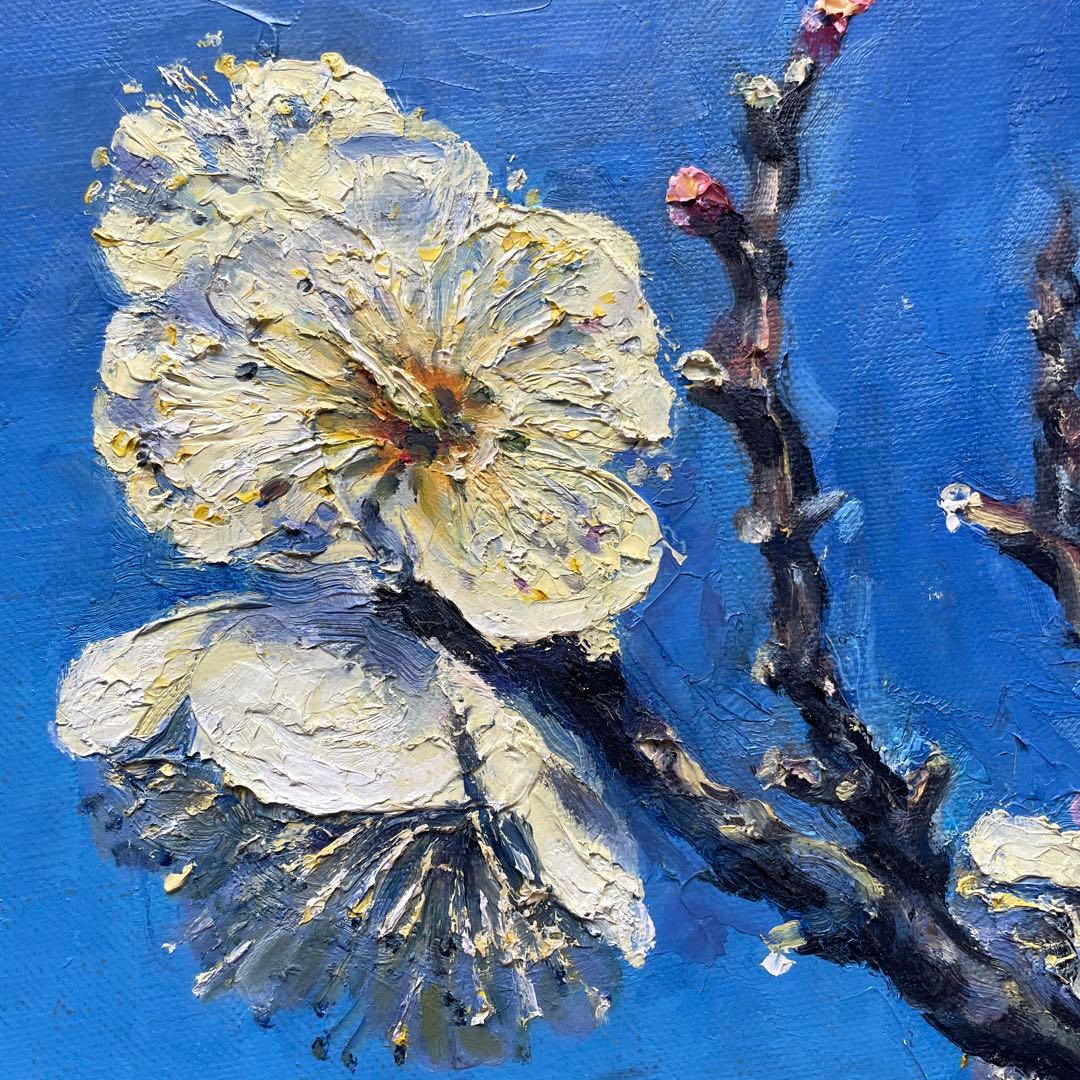 梅の花 油彩画 2020年 作