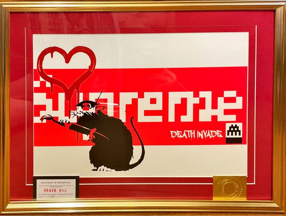 額込 世界限定100枚DEATH NYC アートポスター 現代アート 4