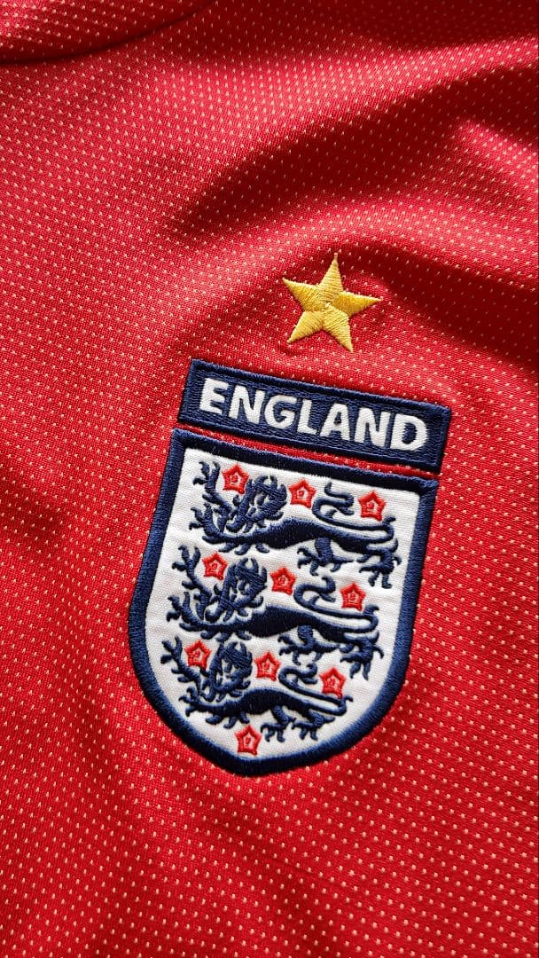 Umbro イングランド代表 アウェイ ゲームシャツ 赤 9 XL相当 アンブロ