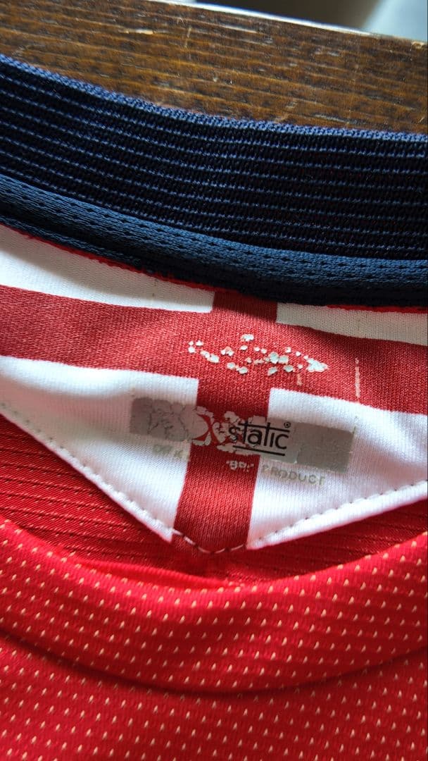 Umbro イングランド代表 アウェイ ゲームシャツ 赤 9 XL相当 アンブロ