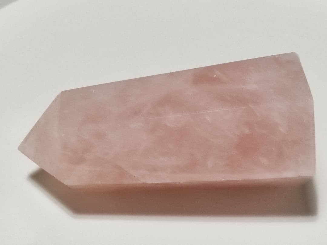 パワーストーン　天然石　ローズクォーツ　ポイント　600g　No.334