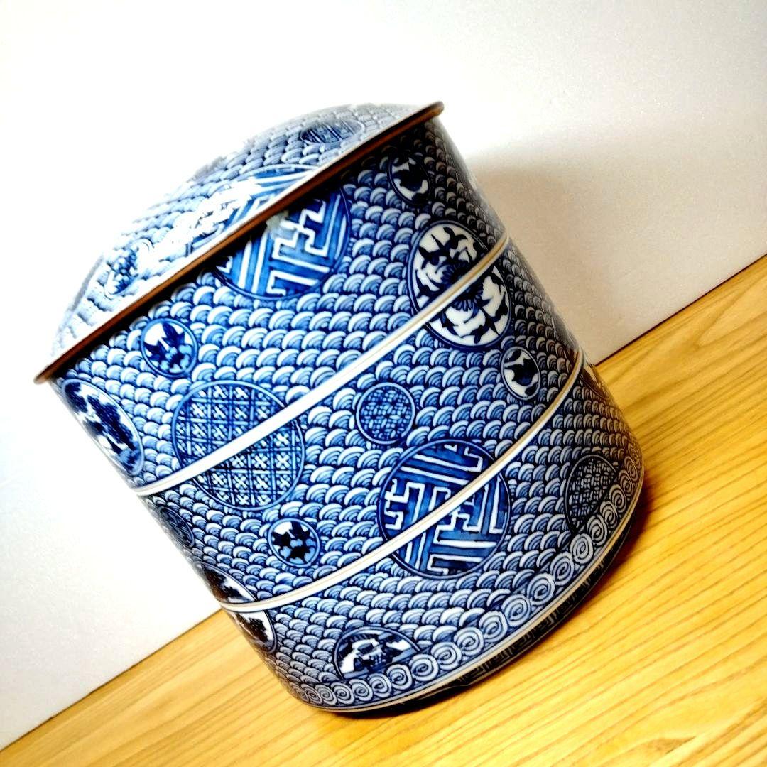 ☆ 平安壹楽 清水焼 染付段重