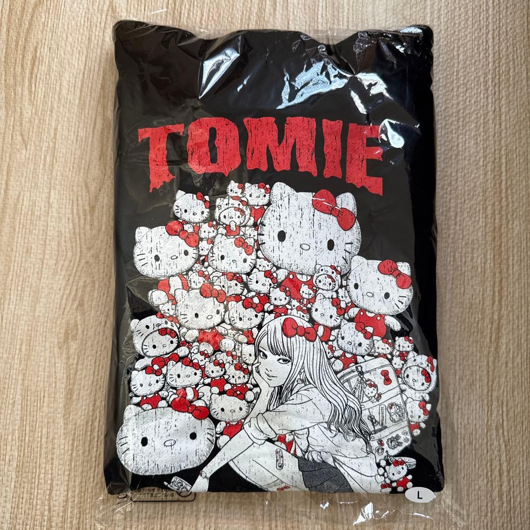 新品 伊藤潤二×サンリオキャラクターズ パーカー ギャル富江×ハローキティ L