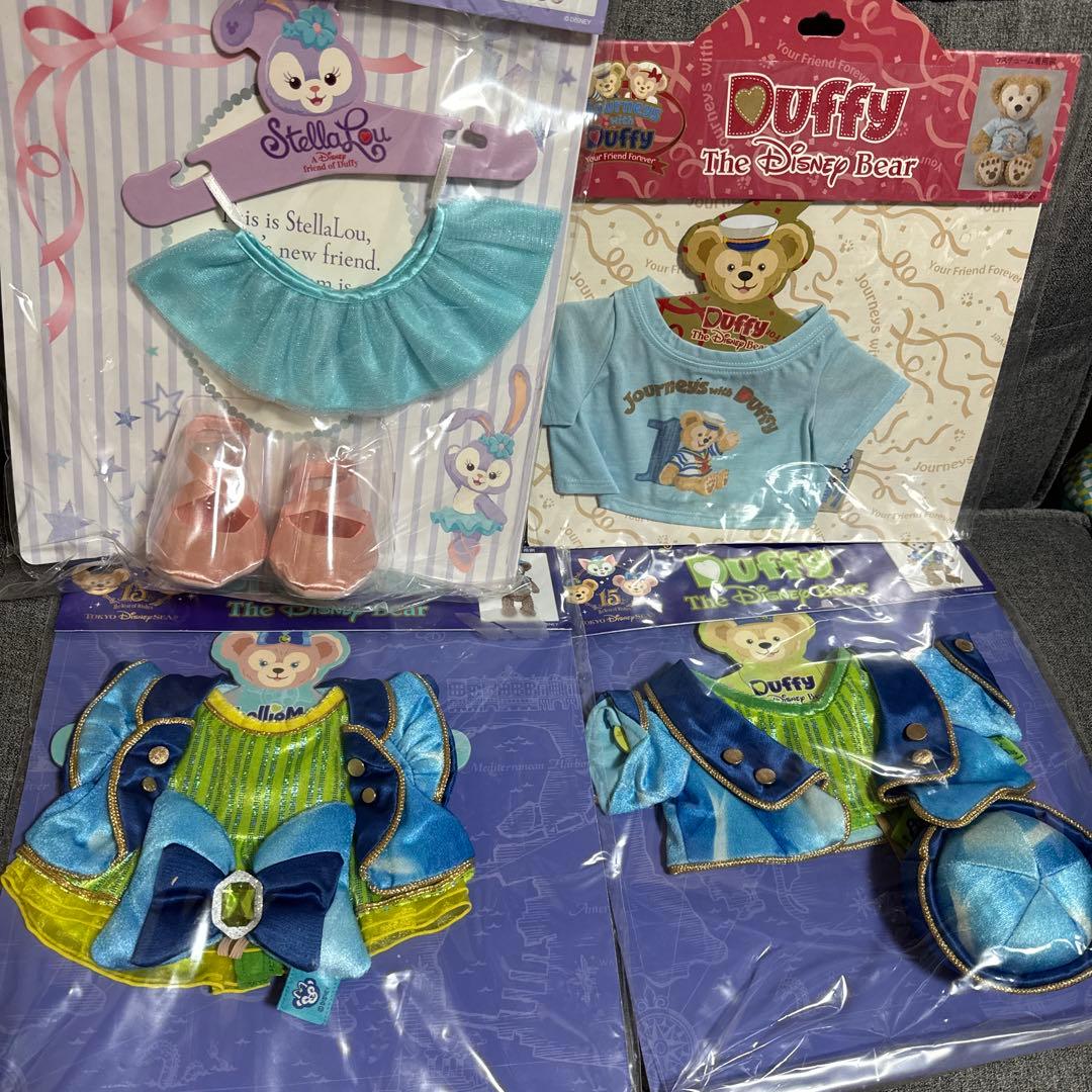 ディズニー　ぬいぐるみ用着せ替え服　4点　ダッフィー/シェリーメイ/ステラルー