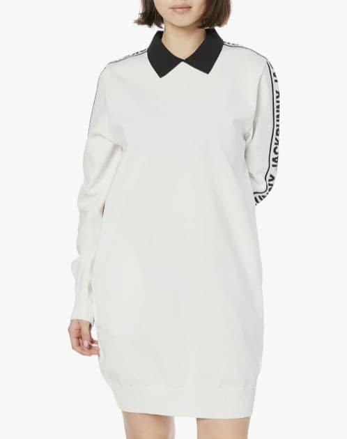 再再再値下げ新品　ジャックバニー　ニットワンピース1 白×黒　定価18700円