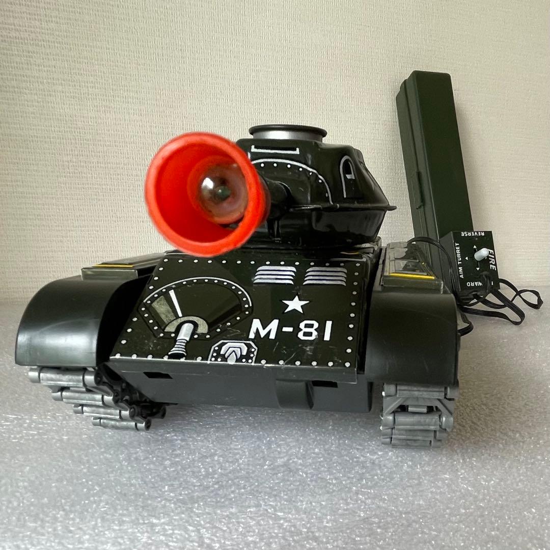 ＊リモコン戦車　電動ブリキ玩具　マスダヤ　M-81 　アンティーク＊
