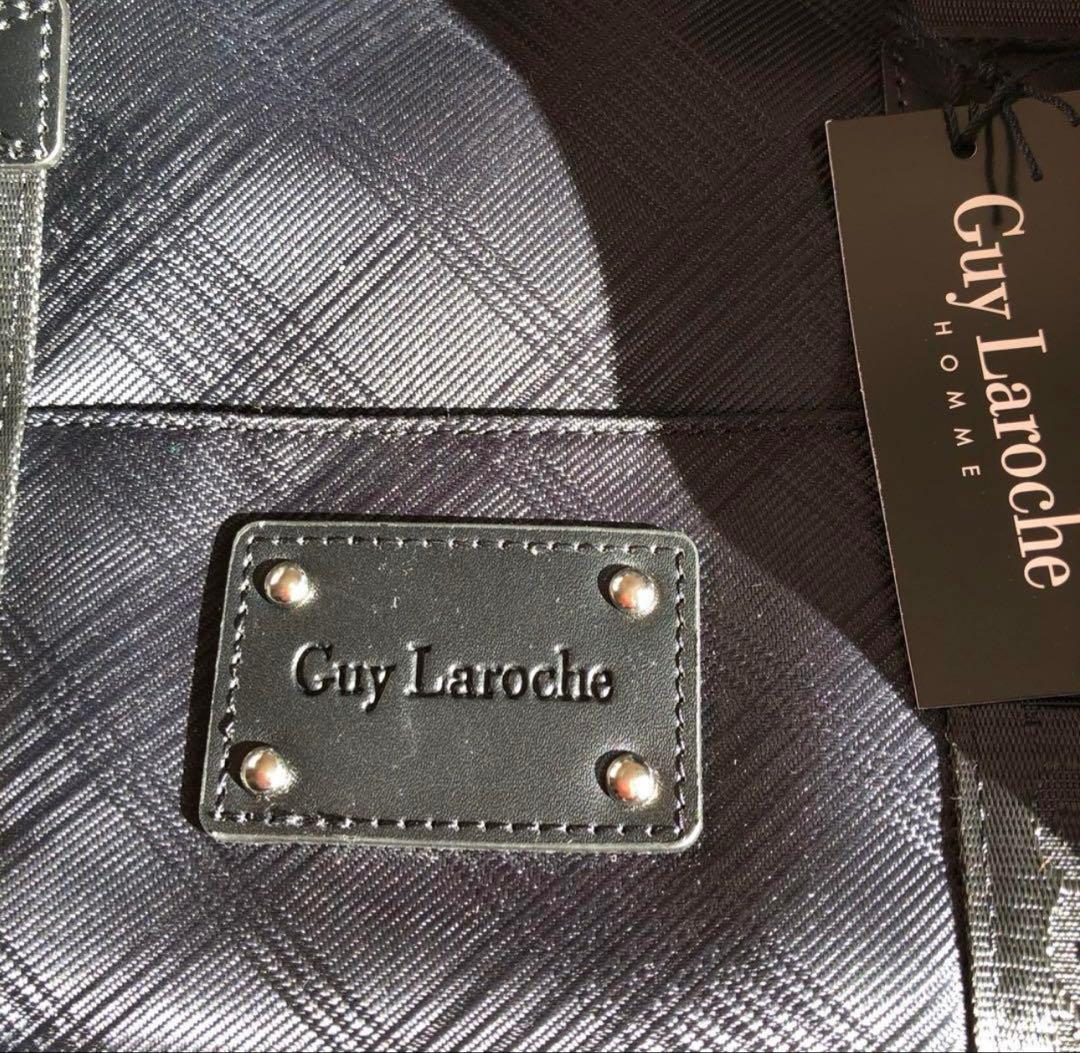 未使用ギラロッシュGuy Larocheボストンバック旅行バック　チェック柄クロ