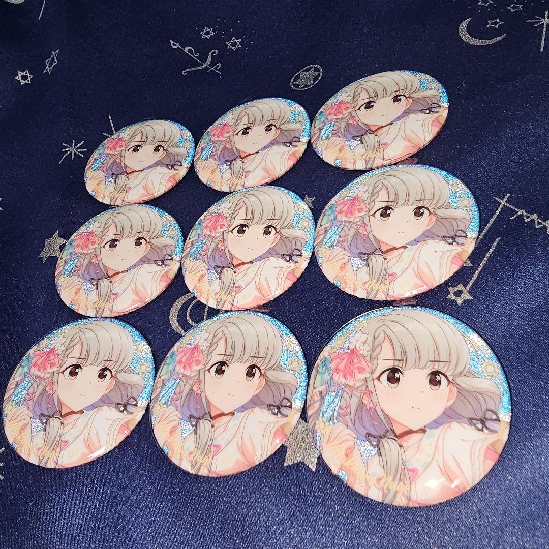 10点セット 久川凪 グリッター缶バッジ アイマス15周年コラボカフェin上海