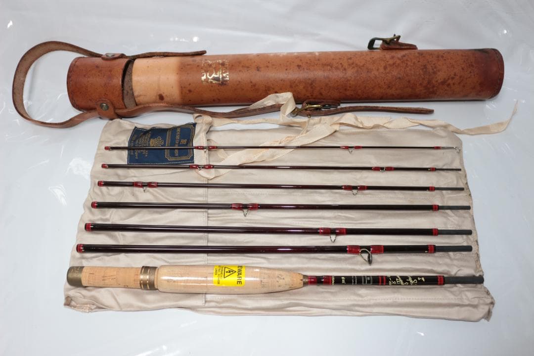 ハーディ　Hardy　デラックススマグラー　8.5ft　6番　7本継　革ケース付