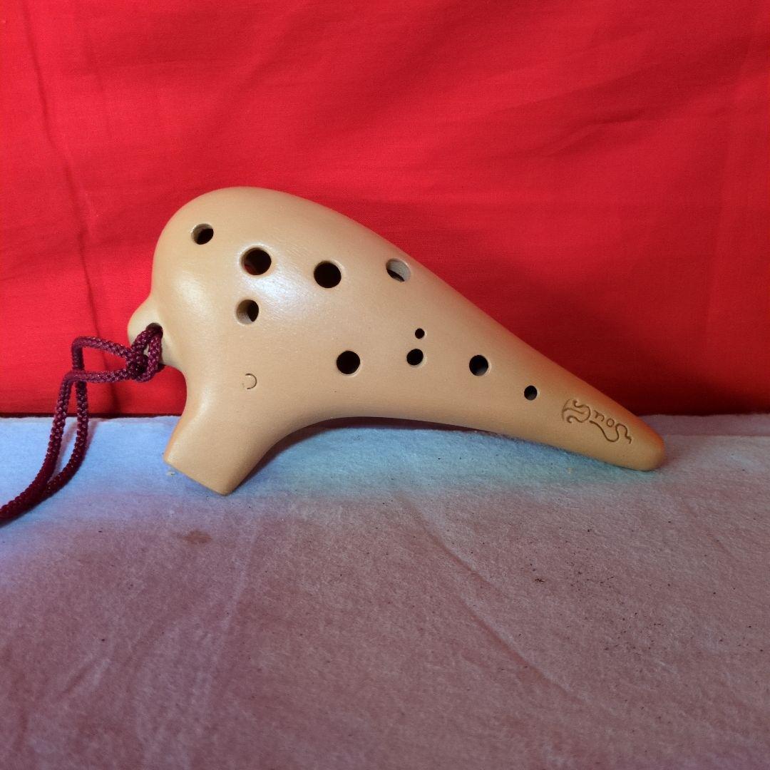 オカリナ ベージュ★ケース付き