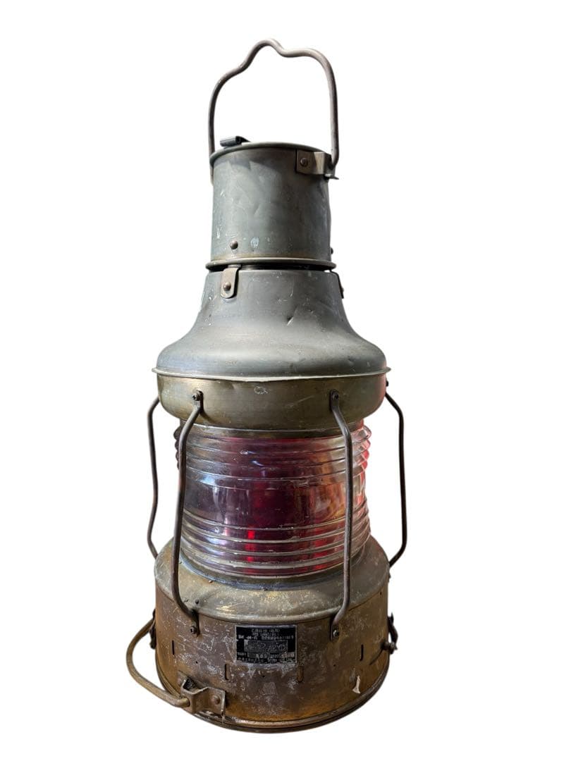 昭和レトロ 乙種紅燈 アンティーク　小糸工業 油用 マリンランプ
