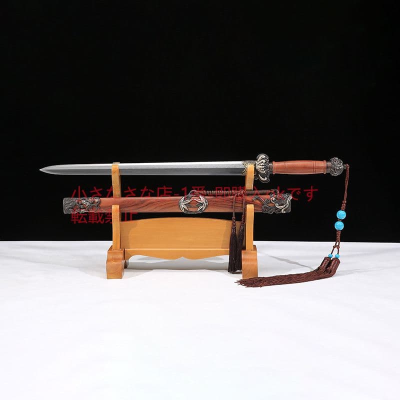君主サーブル純銅手工芸鎏銀百錬模様鋼 古兵器 武具 刀装具 日本刀 模造刀居合刀
