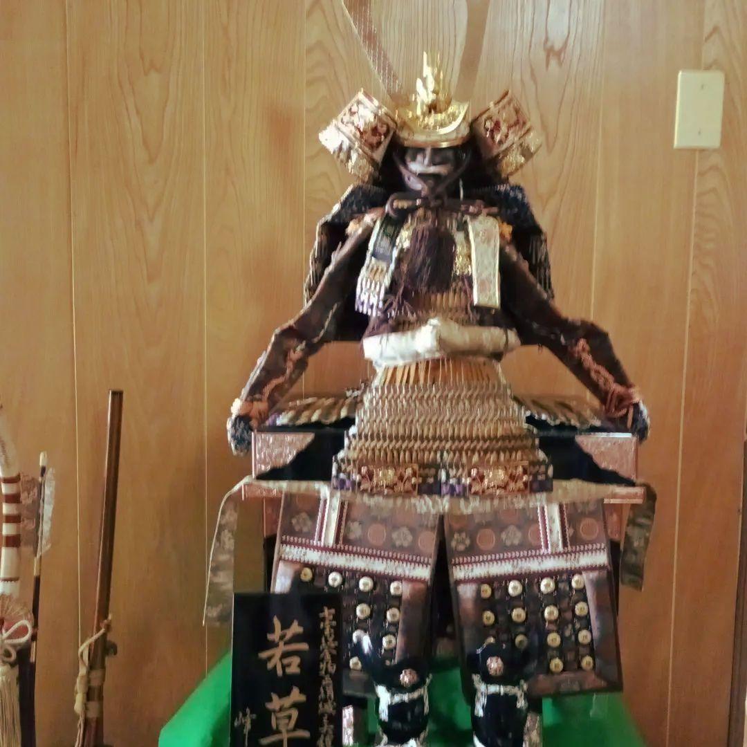 五月人形兜　峰月作　弓刀セット