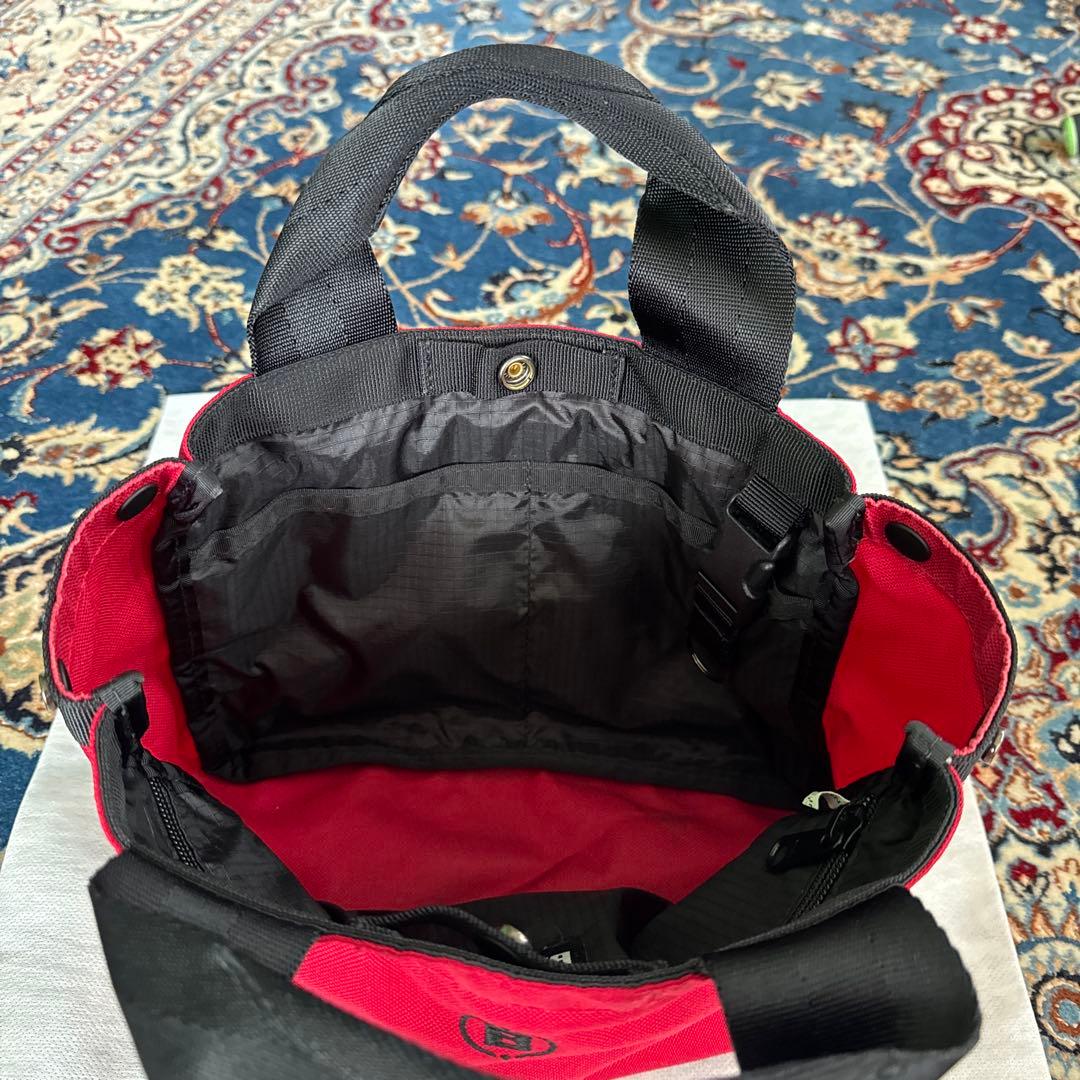 BRIEFING 赤 ナイロン トートバッグ　カードバッグ