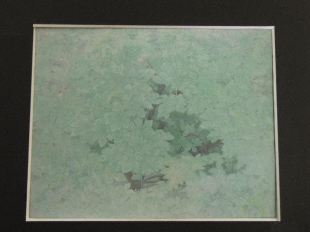 渡辺信喜、【無花果】、希少な額装用画集より、新品額装付