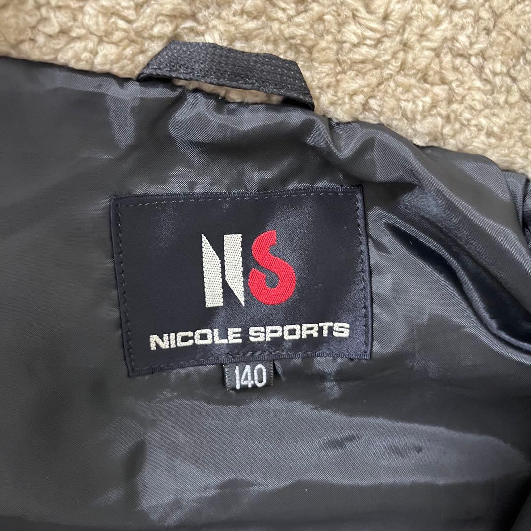 NICOLESPORTS キッズ　スキーウェア 上下セット　140 ロゴ刺繍