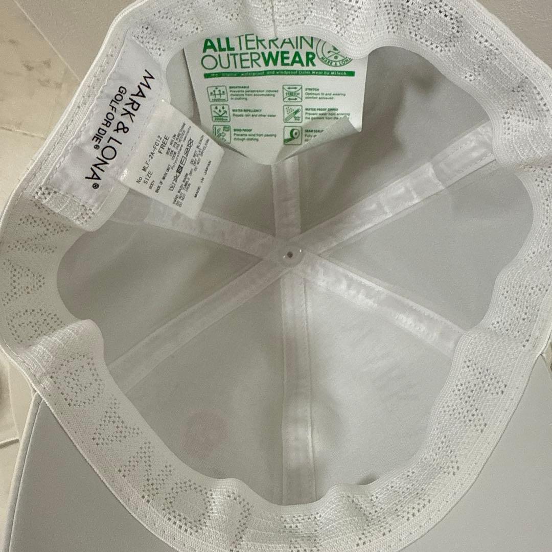 MARK & LONA ホワイトキャップ 【レインキャップ】