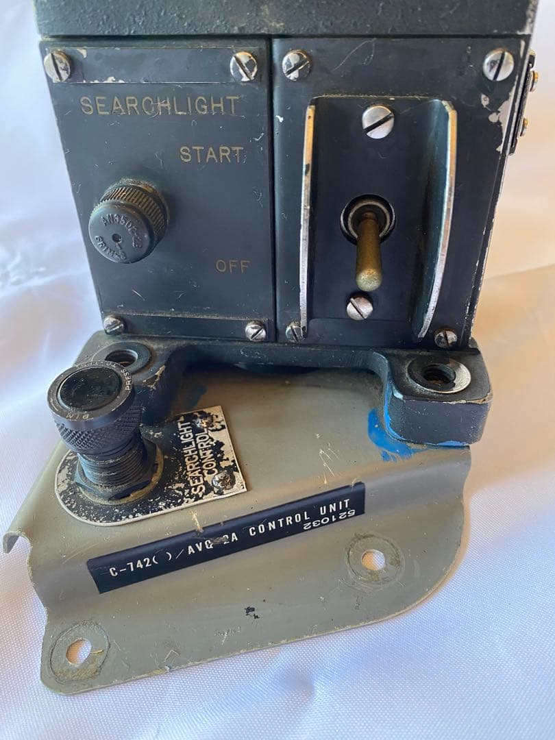 GRUMMAN S2F TRACKER サーチライトコントロールユニット　操縦桿