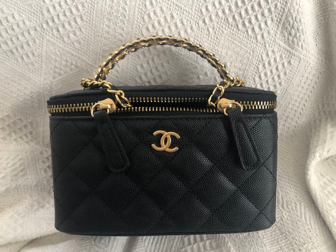 CHANEL ノベルティ チェーン付き マトラッセ ハンドバッグ ミニバッグ