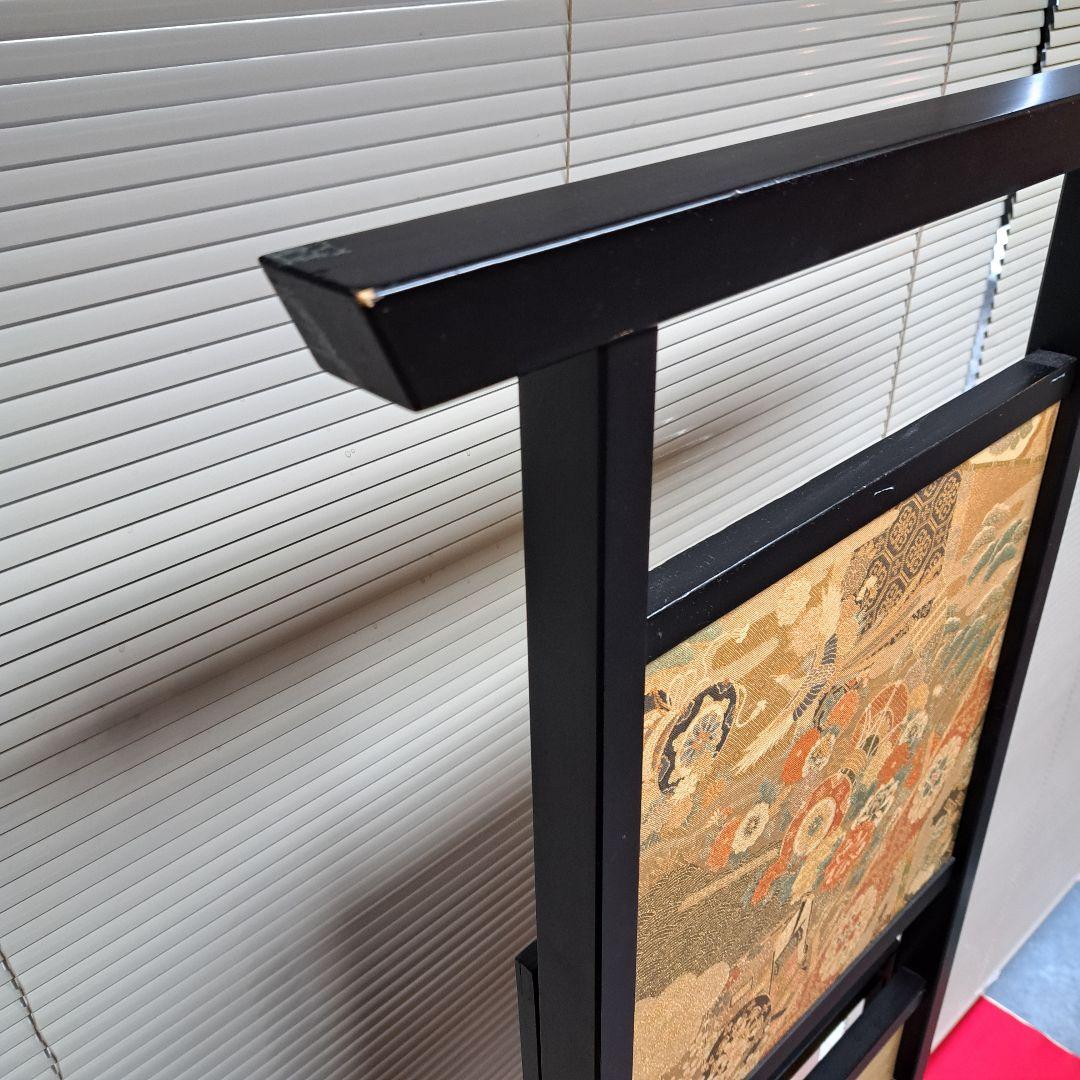 和風デザイン　 帯掛け　西陣帯地使用　衣桁　橦木　什器