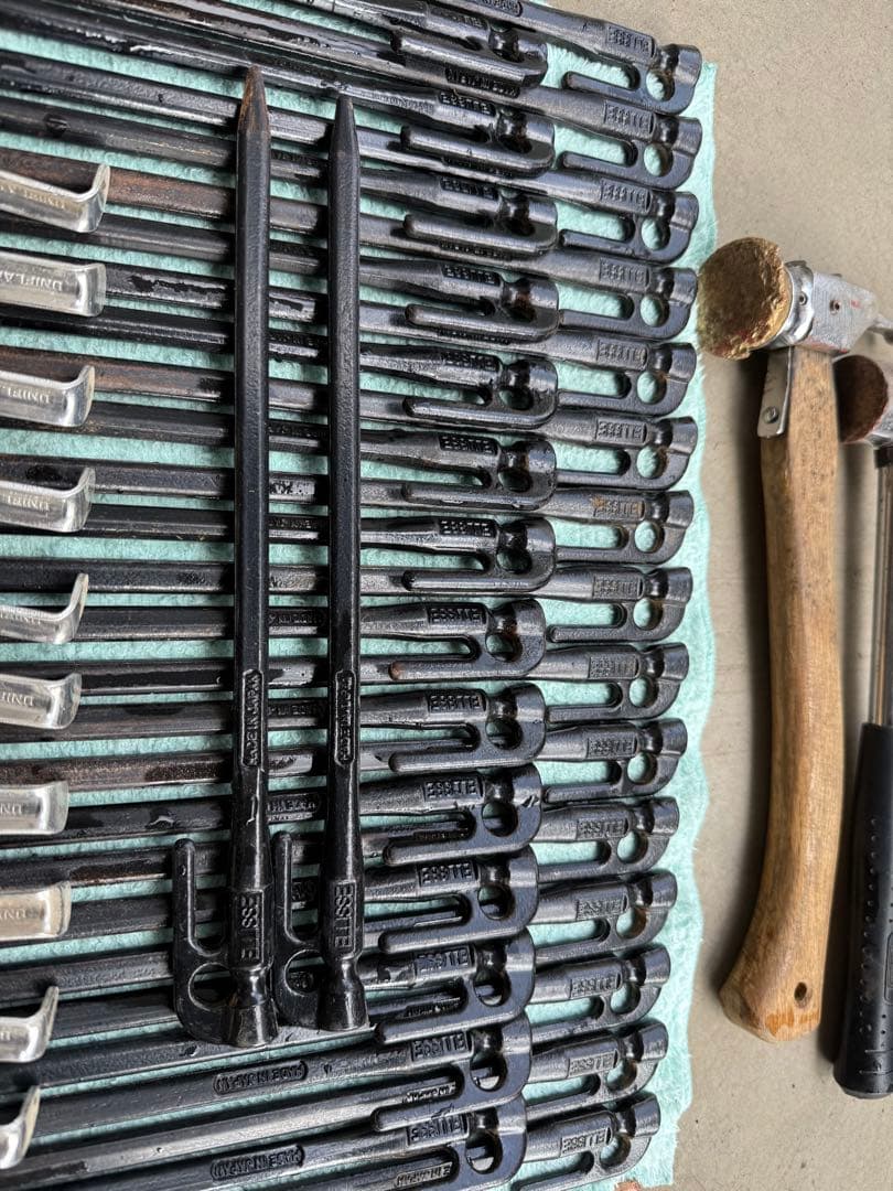 鍛造ペグ エリッゼステーク 28cm✖️31本18cm✖️5本　ユニフレーム 10本