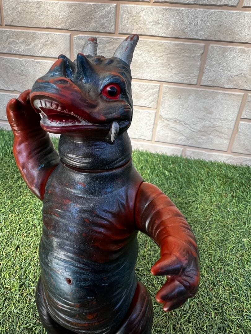 希少ビンテージ円谷プロ　マルサン　ウルトラQ地底怪獣パゴス約22.5cm