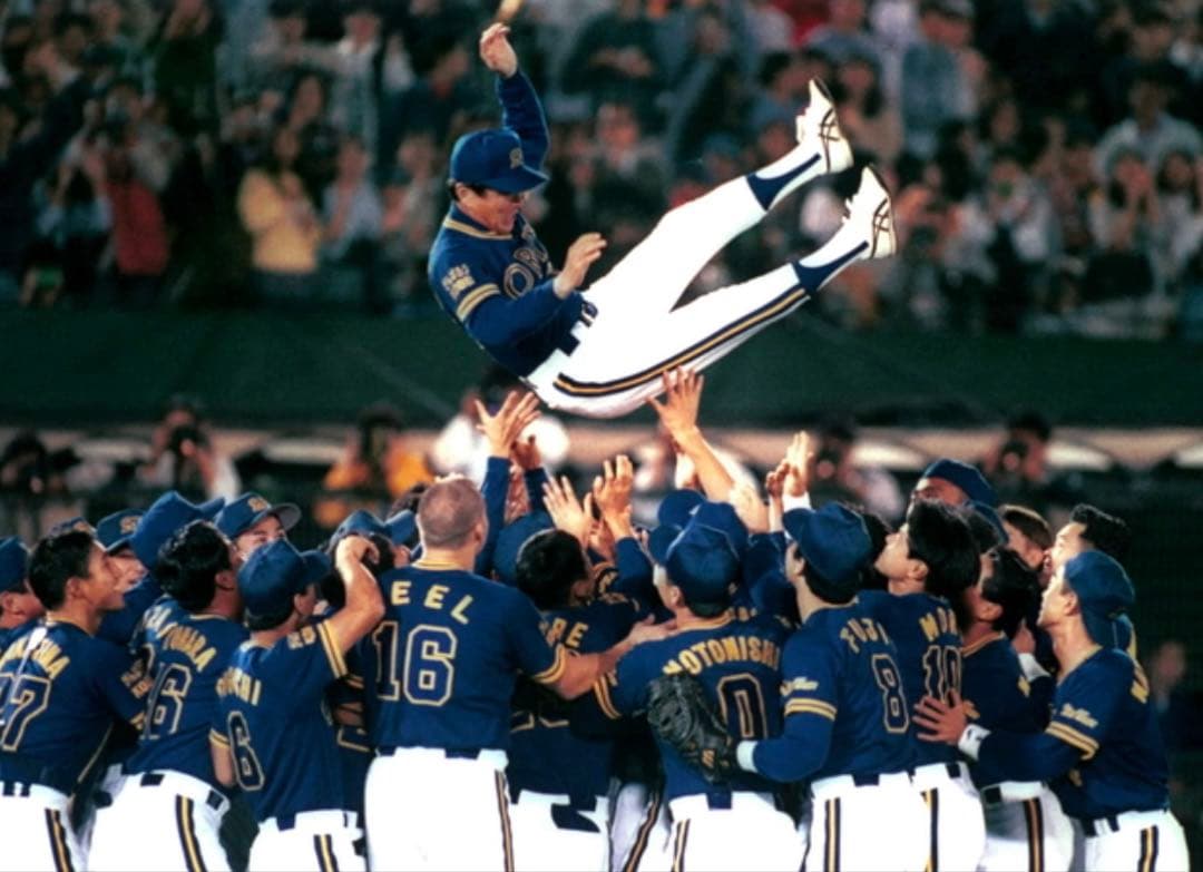 オリックス・ブルーウェーブ　仰木彬監督ユニフォーム　がんばろうKOBE