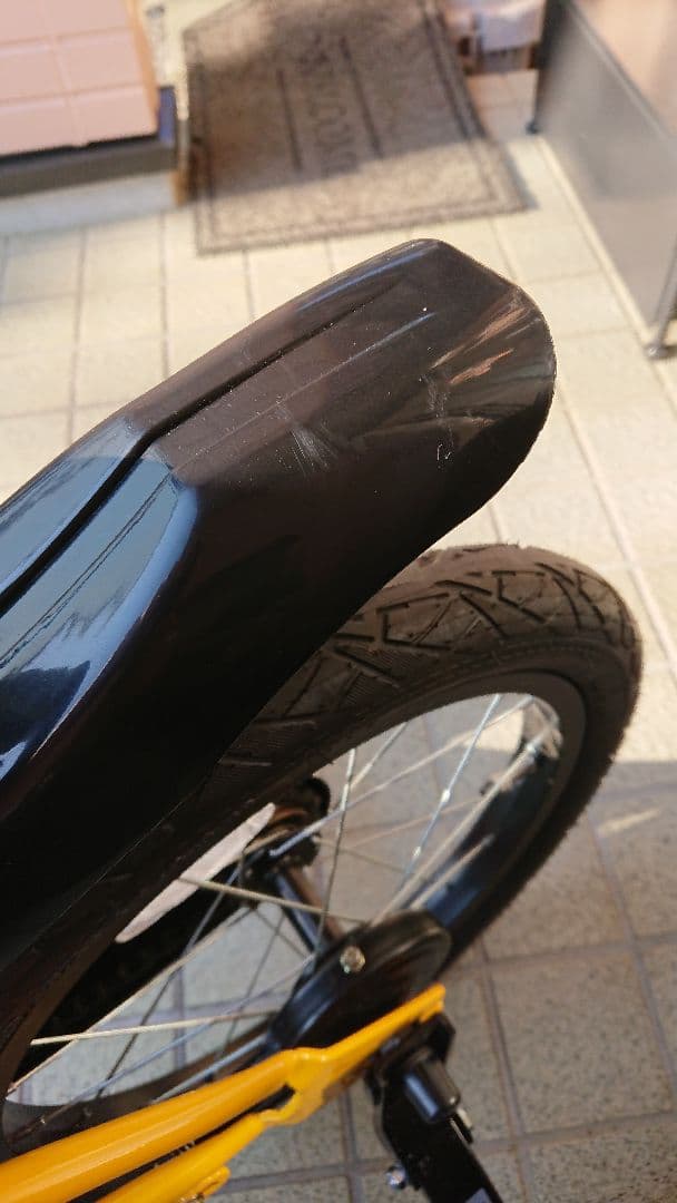 美品 HUMMER 子供用自転車 補助輪付 16インチ イエロー