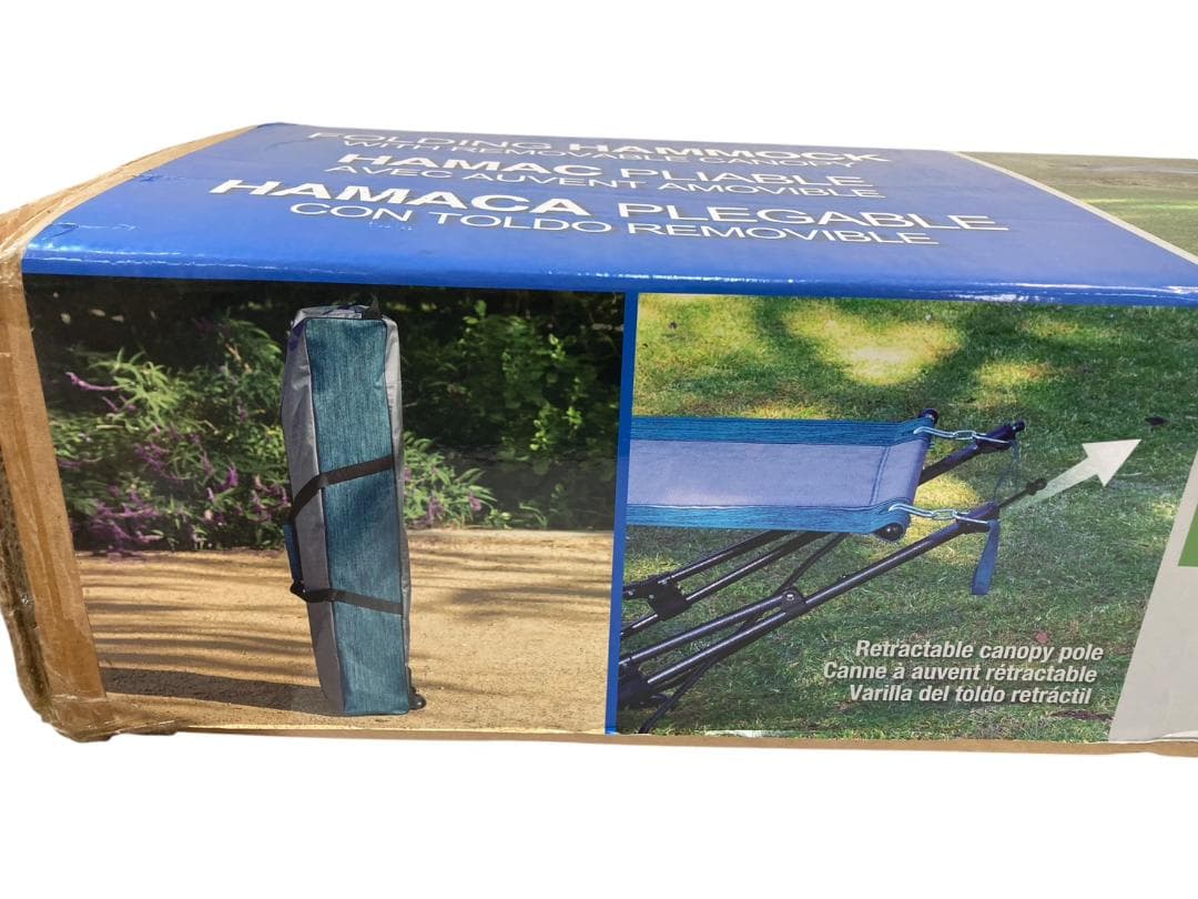 HFY8 ★未使用★ マックスポーツ 折畳み ハンモック キャノピー付