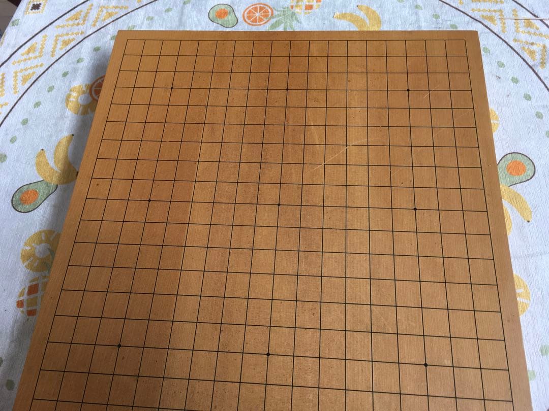 卓上碁盤　碁盤　本榧 天地柾目　厚さ約6cm 縦46cm 横約42cm