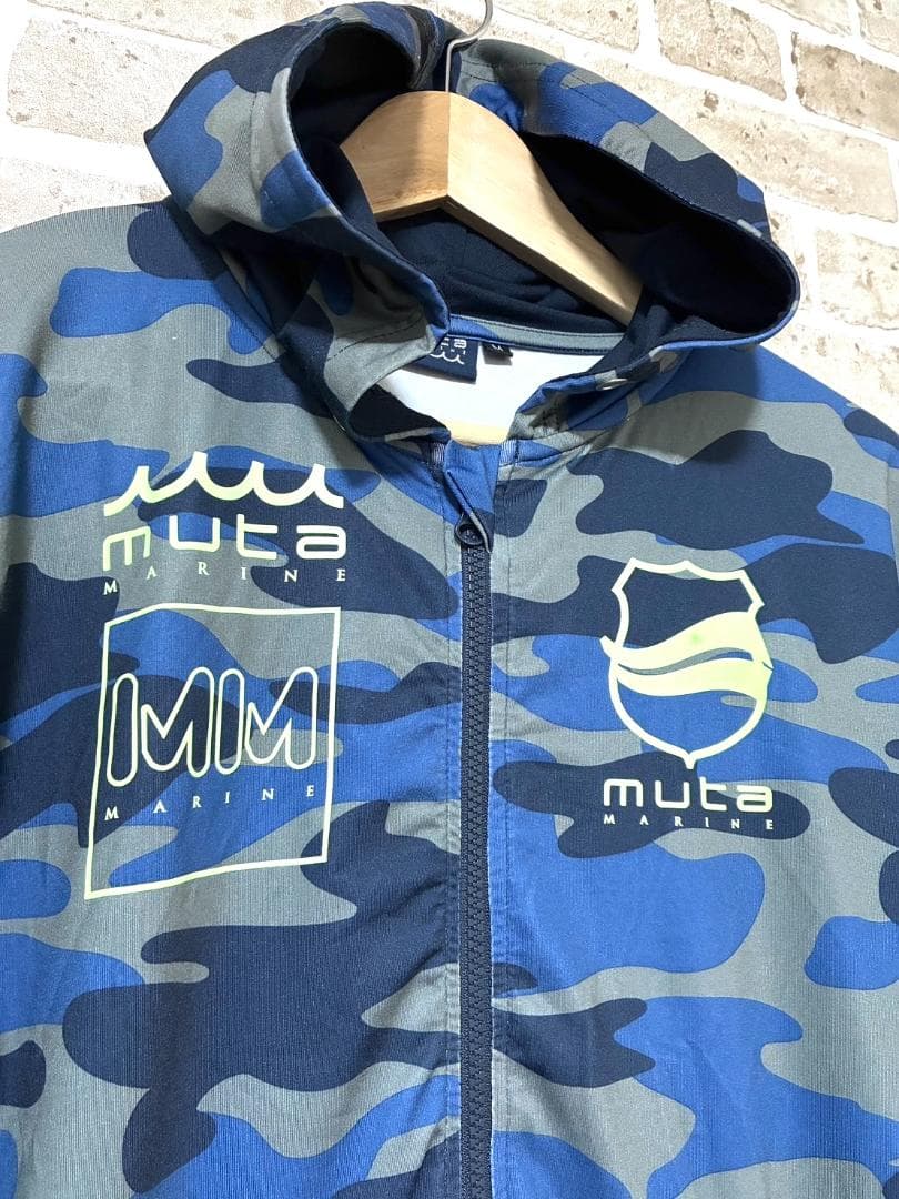 【フォロー割】中古 ムータマリン メンズ セットアップ 上下 迷彩柄 Mサイズ