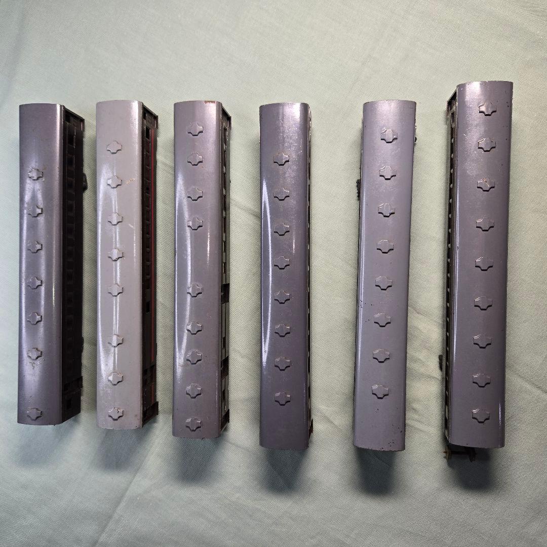 HO金属製客車6両(Aセット)。ジャンク品。