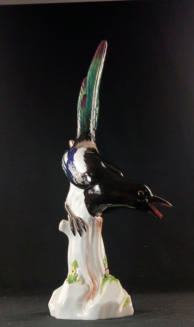 Y2020-2 マイセン 19世紀 カササギ 置物 フィギュリン ケンドラー原型