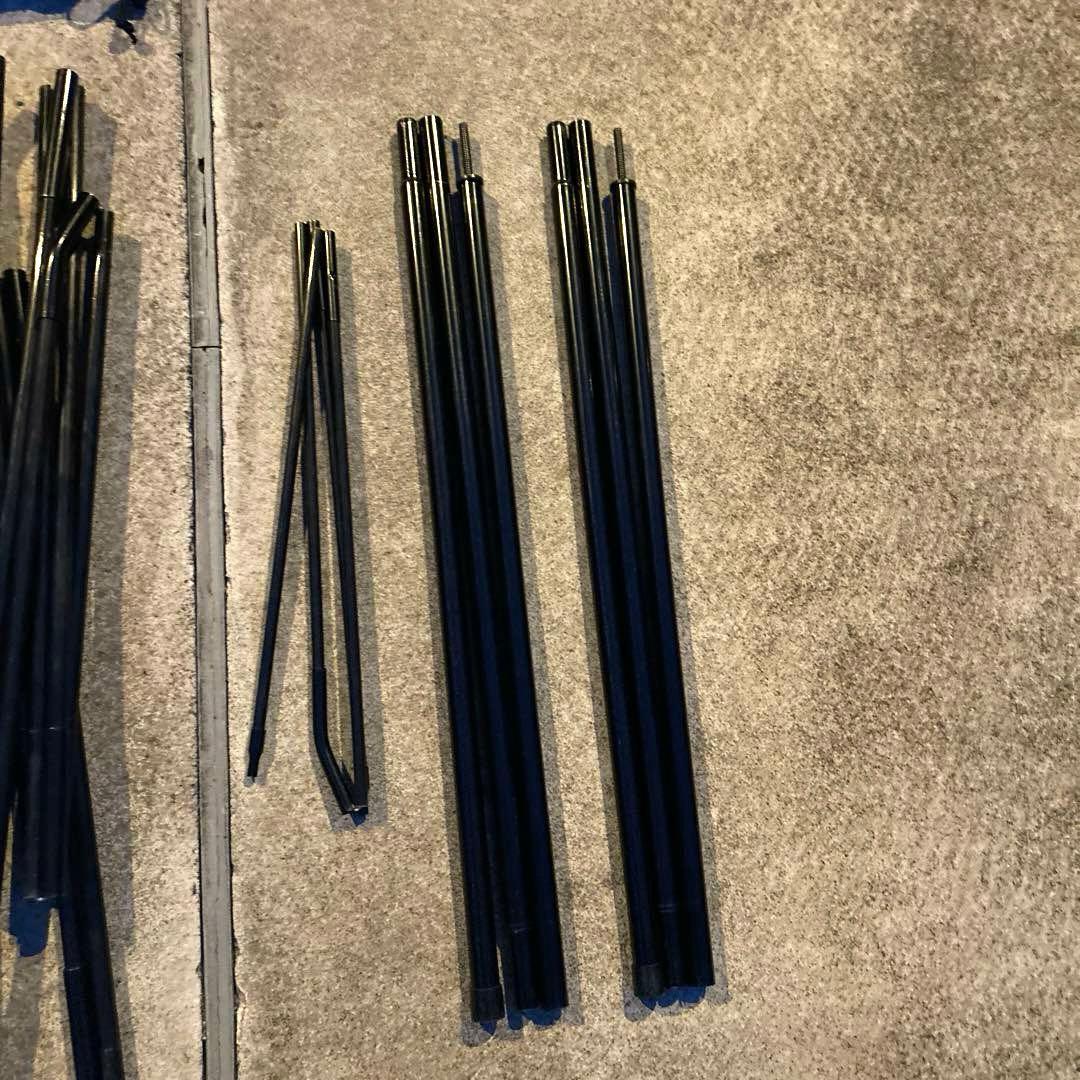 【美品】タフドーム 3025 スターターセットにポール付き　グリーン