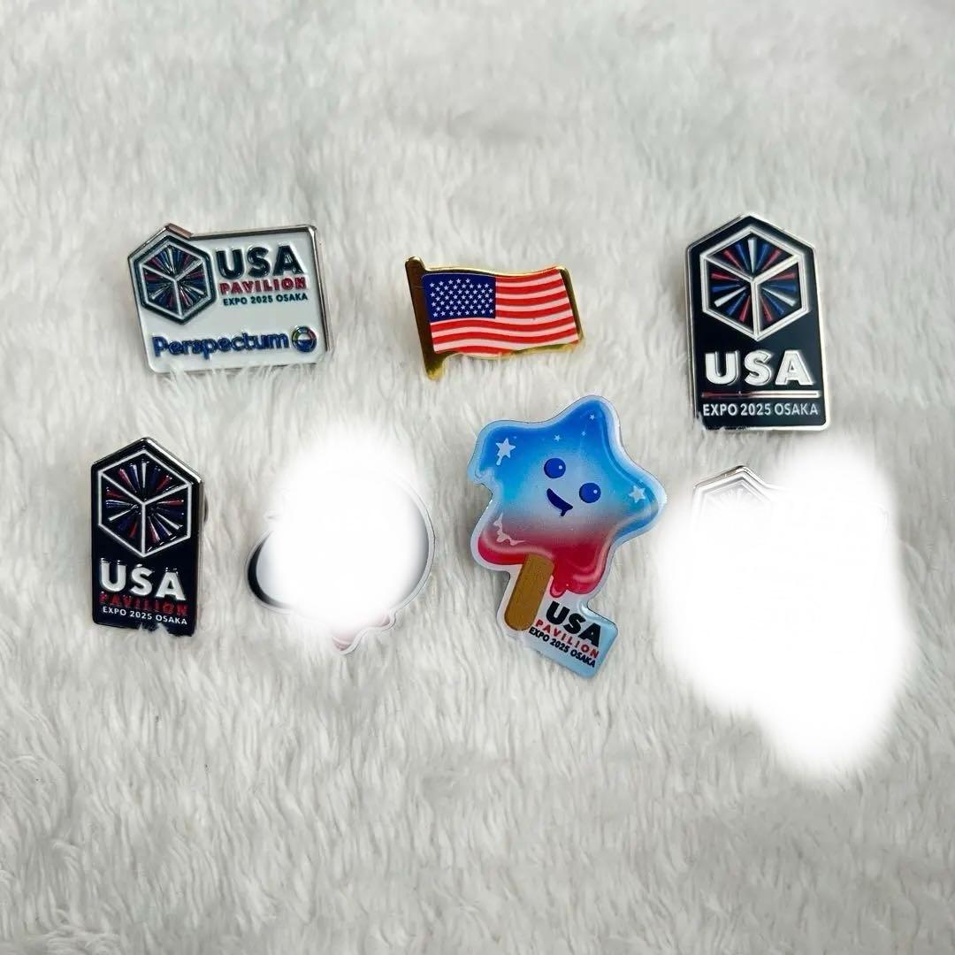 RARE EXPO 2025 USA Pavilion ピンバッジ 7個セット