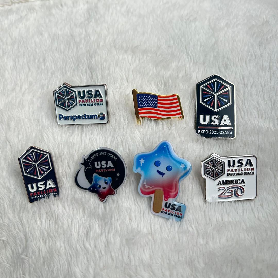 RARE EXPO 2025 USA Pavilion ピンバッジ 7個セット