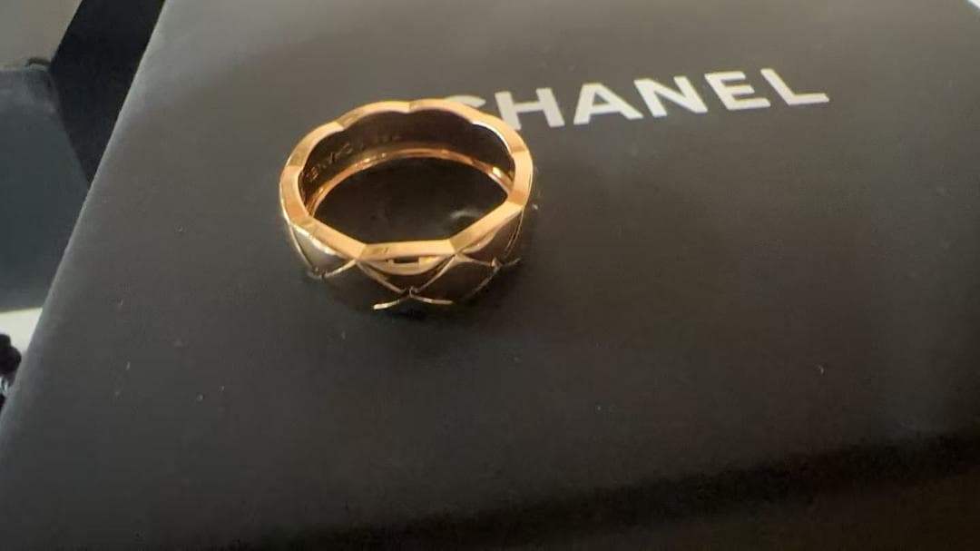 VIP シャネル CHANEL リング ジオメトリックカット 指輪 8号