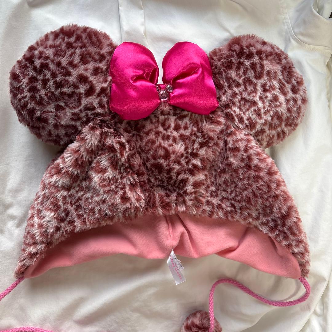 ディズニーファンキャップ ミニーちゃんヒョウ柄