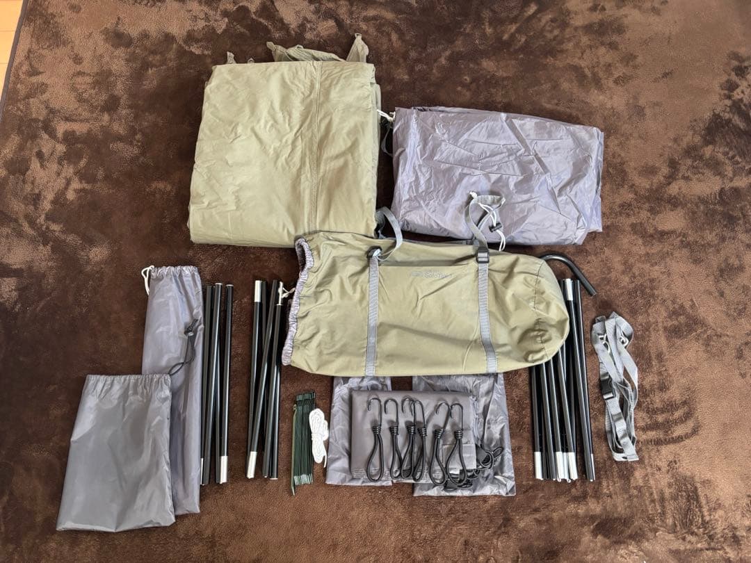 8月24日までの早い者勝ち！バンドック　ソロティピー1tc 二又ポールとシート