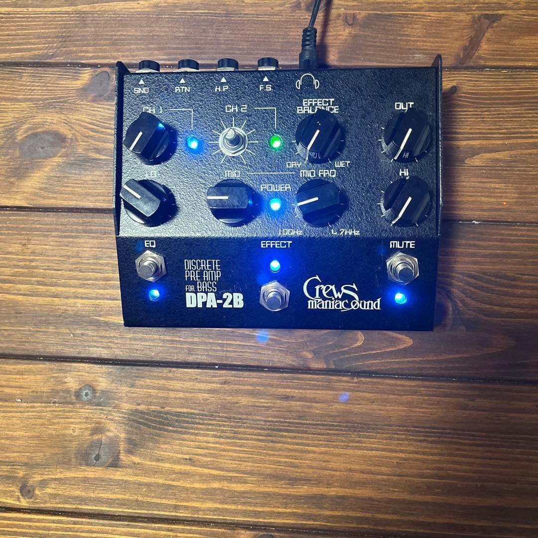 限定価格Crews Maniac Sound DPA-2B ベースプリアンプ