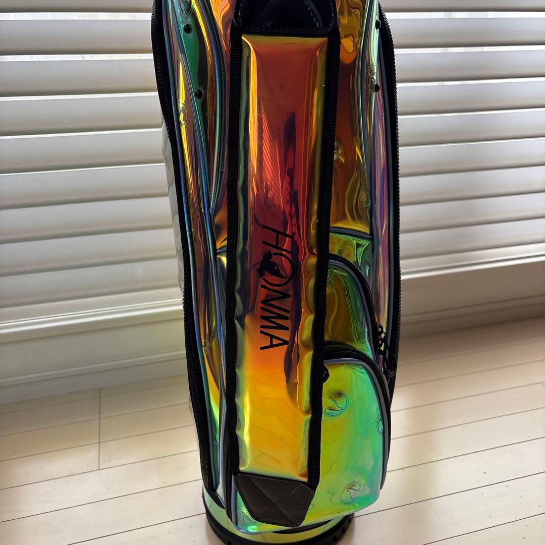 本間　ホンマ　スケルトン オーロラ　キャディバッグ　3.7kg 22cm【希少】