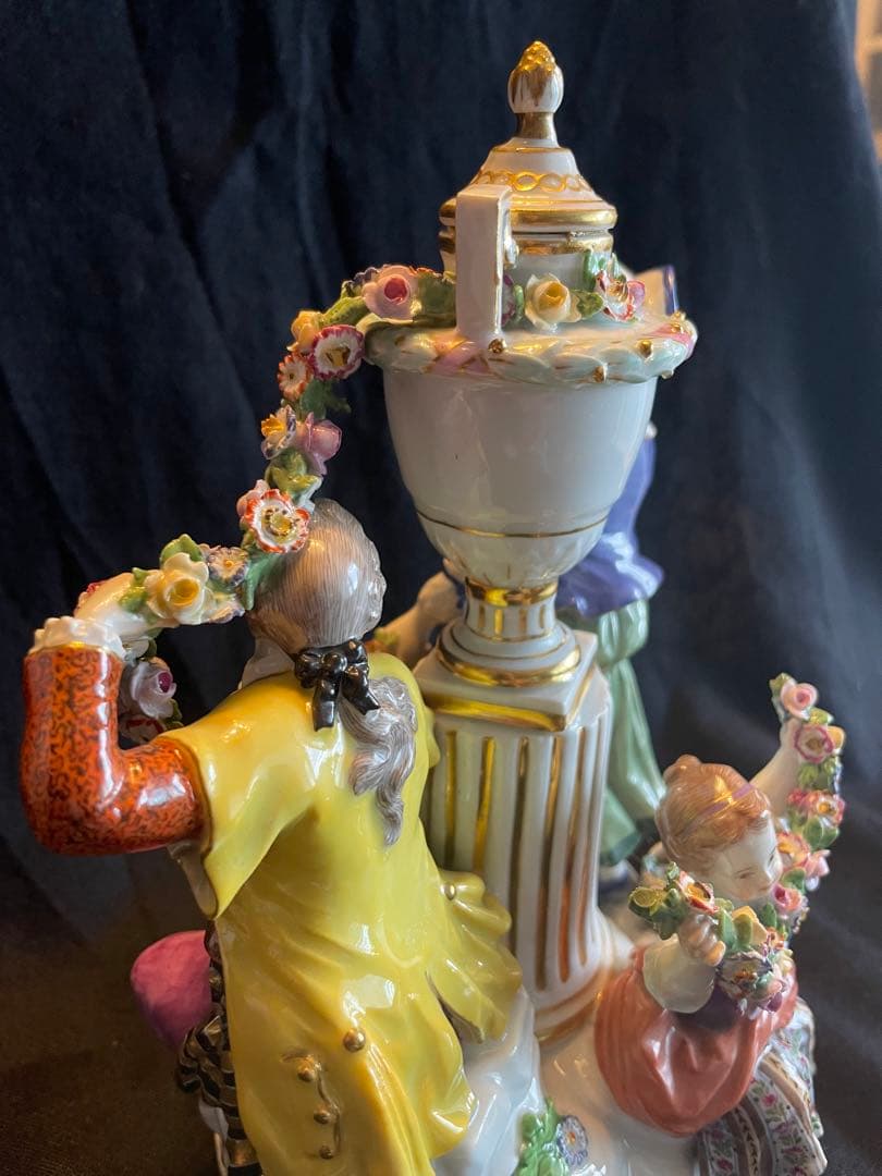 【美品】古マイセン フィギュリン 1級品