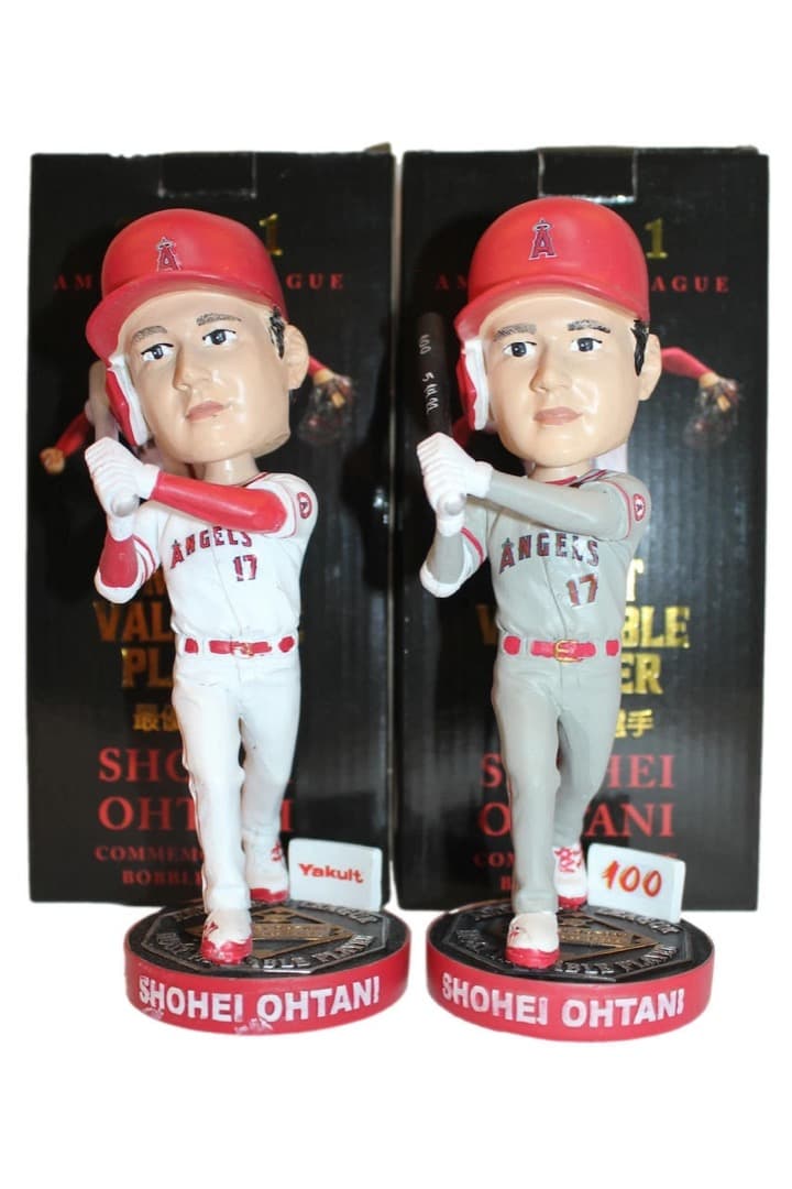 大谷翔平選手 カスタムペイント　ボブルヘッド　エンゼルス　2021 MVP 記念