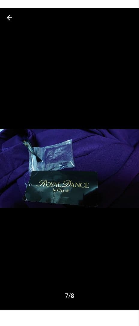 SALE☆チャコット　社交ダンス　スカート　L　紫 ダンス 定価42900円