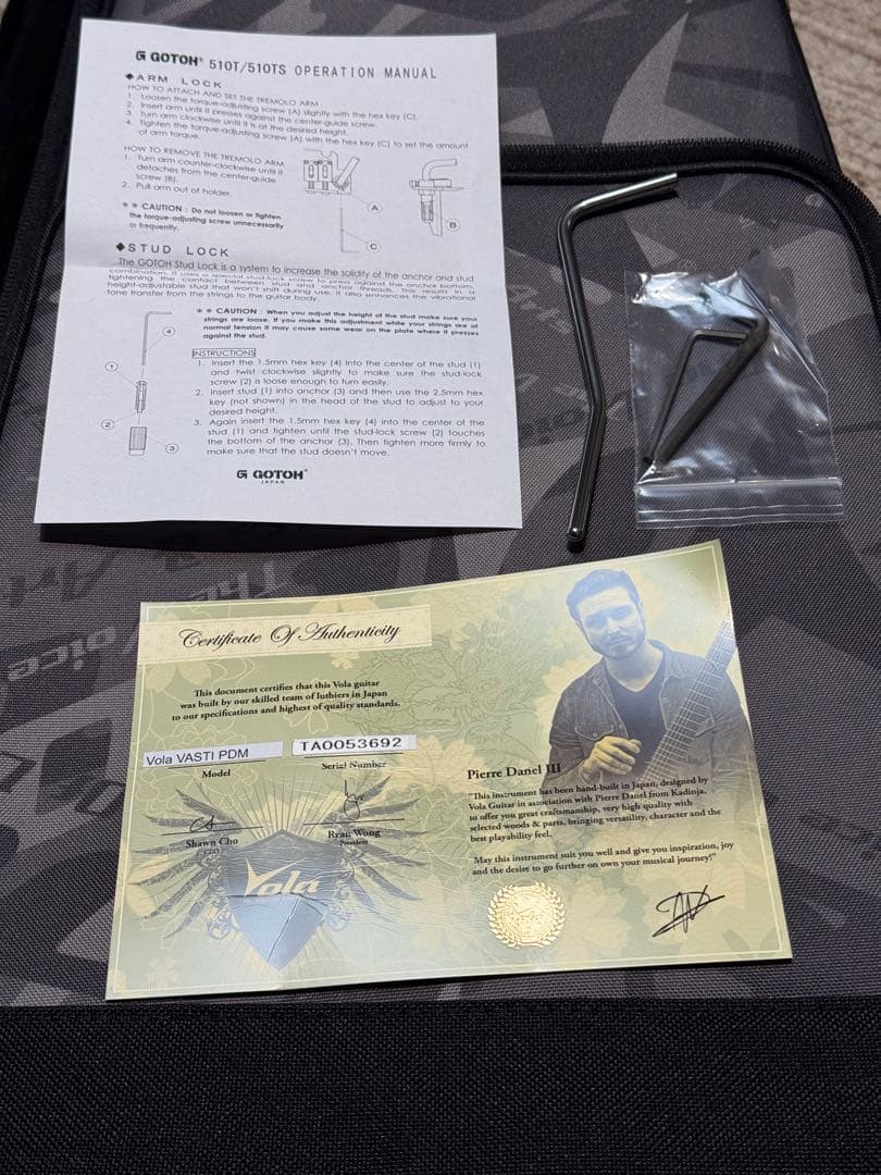 【新品同様】Vola Guitars Vasti PDM J2 美品