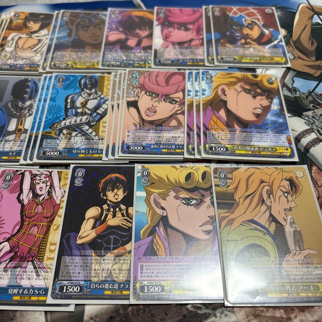 【引退品】ヴァイスシュヴァルツ　ジョジョの奇妙な冒険 黄金の風　デッキ　4風4本