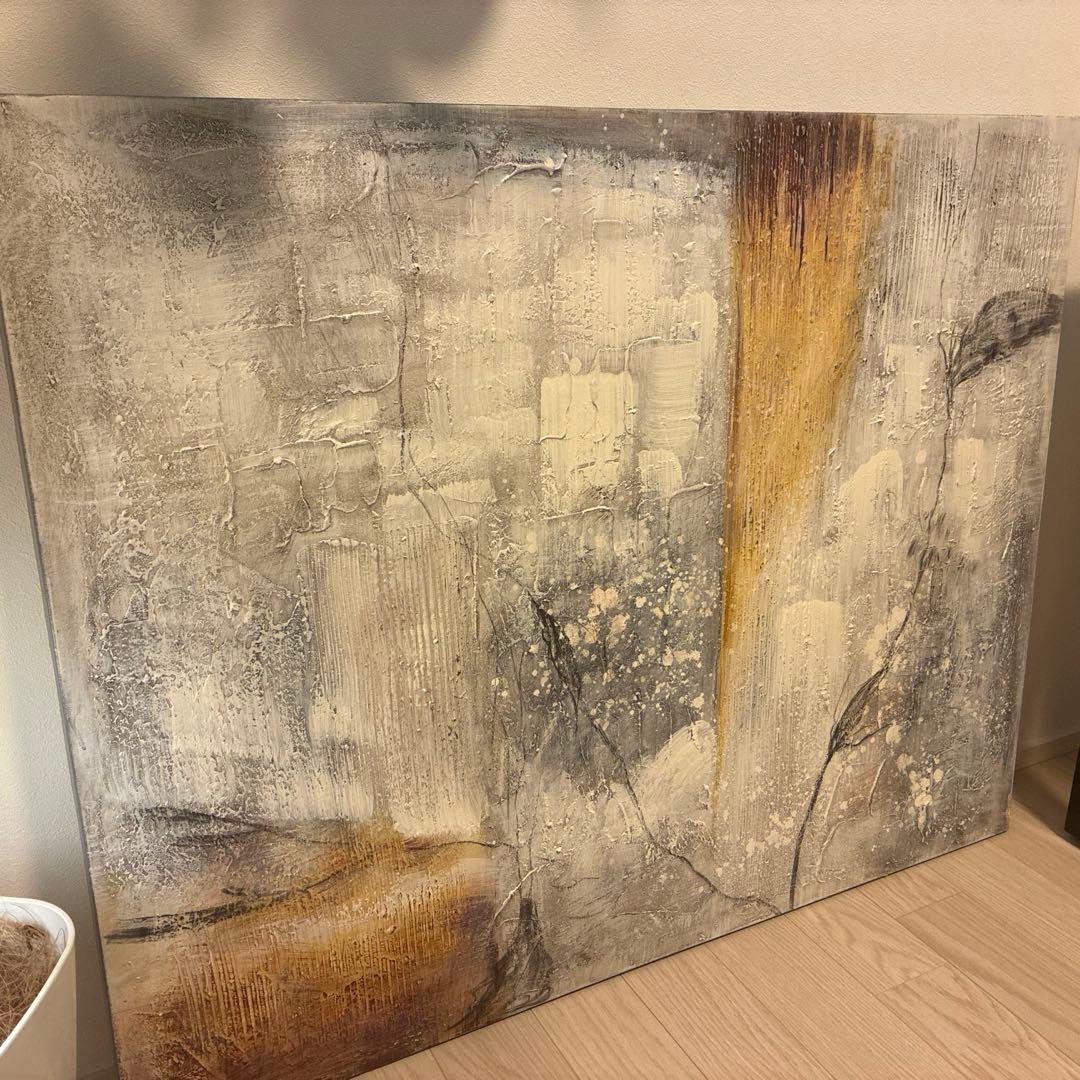 【値引き不可】BoConcept 抽象油彩画　デンマーク人画家　縦80×横100