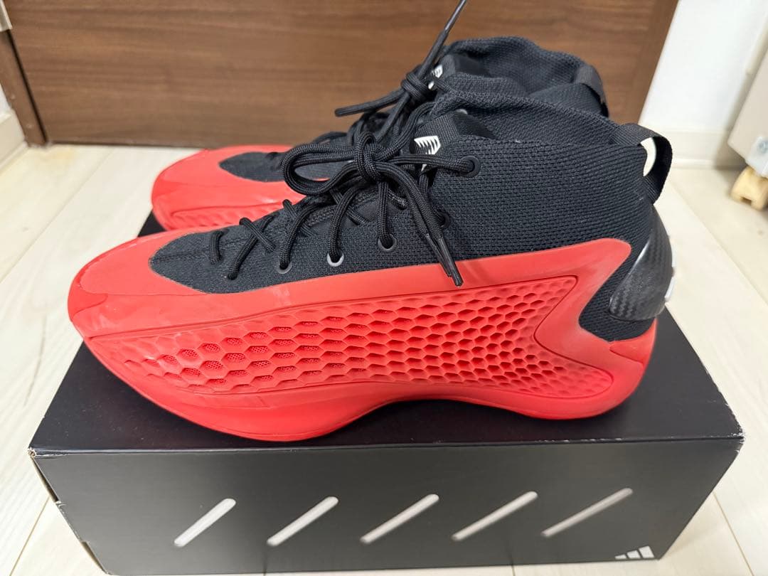 adidas AE1 ミドルカット27.0センチ　赤　使用1日　サイズ広め設定